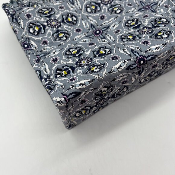 Vera Bradley Gray Recycled Cotton Plaza Tile Pattern Grand Hanging Travel Organi - Picture 6 of 13